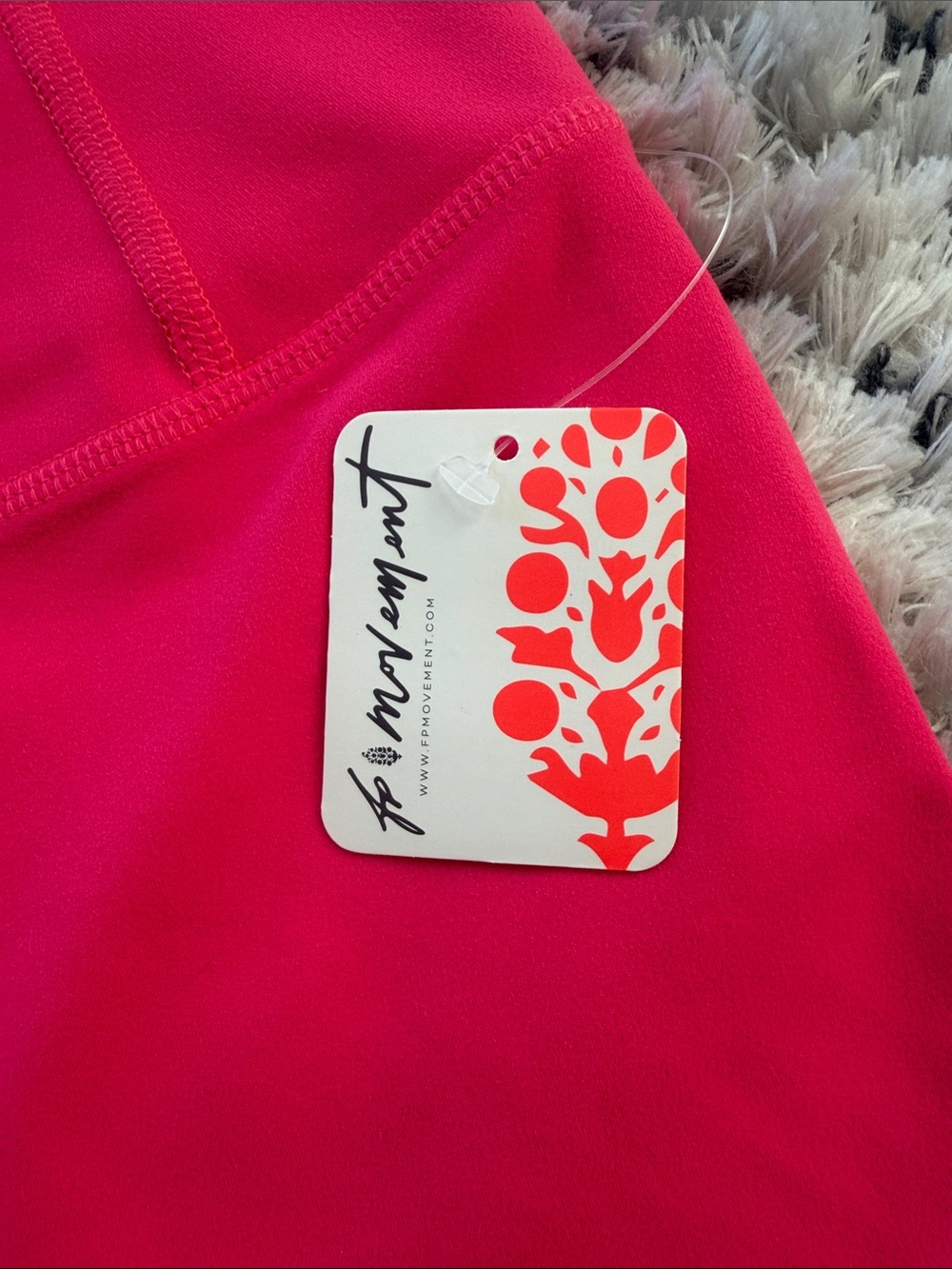 Free People High-Rise Hot Pink Bike Shorts - Picture 2 of 5